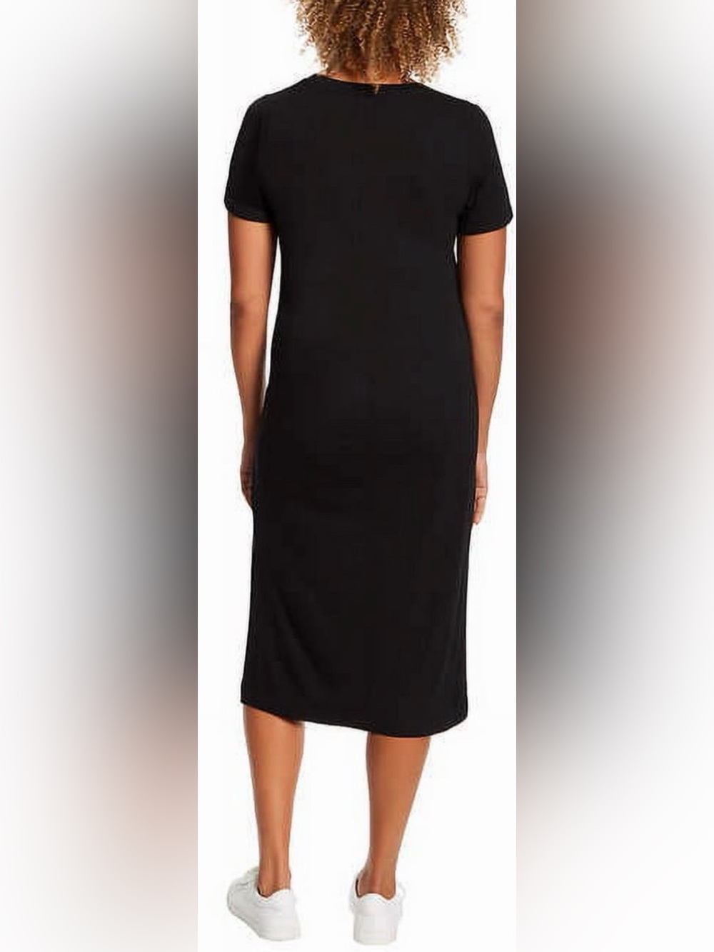 Jessica Simpson Black Midi T-Shirt Dress - Picture 3 of 4